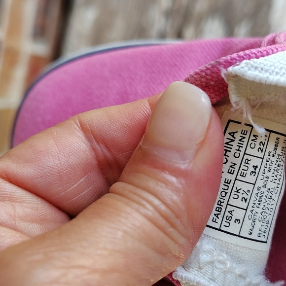 Ralph Lauren Polo toddler shoes size 3 Pink Canvas Slip Ons - Picture 10 of 10